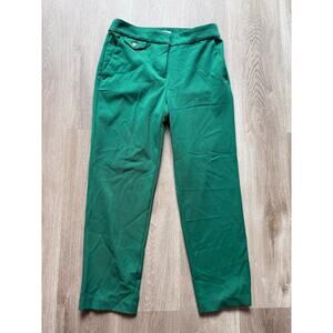 LOFT Riviera Slim Dress Pants, Green, Women's size 2